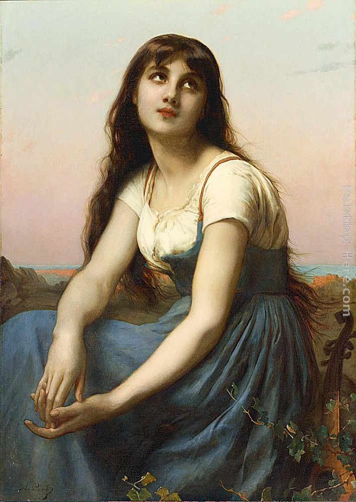 A Young Beauty painting - Etienne Adolphe Piot A Young Beauty art painting